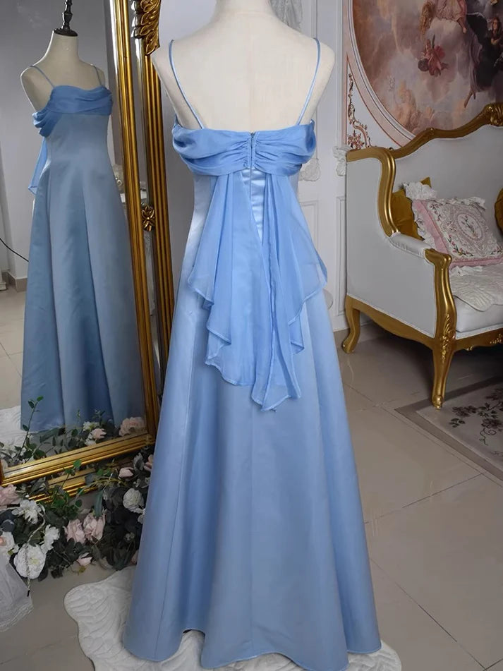 Vintage Spaghetti Straps Gown Elegant Prom Dresses fg7303
