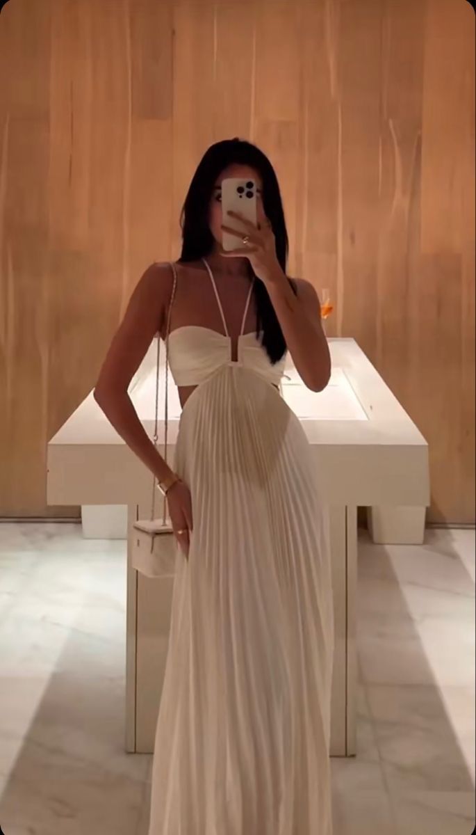 A Line White Long Party Dress Prom Dresses fg7136