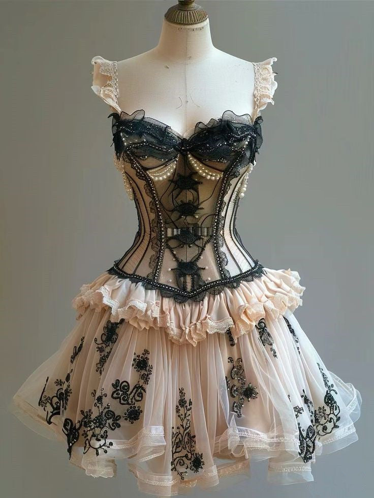 Retro Lace Dress Sexy Short Party Dress Homecoming Dress fg7225
