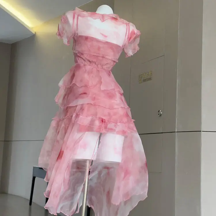 Cute a line Pink Tulle Homecoming Dress Party Dress fg6261
