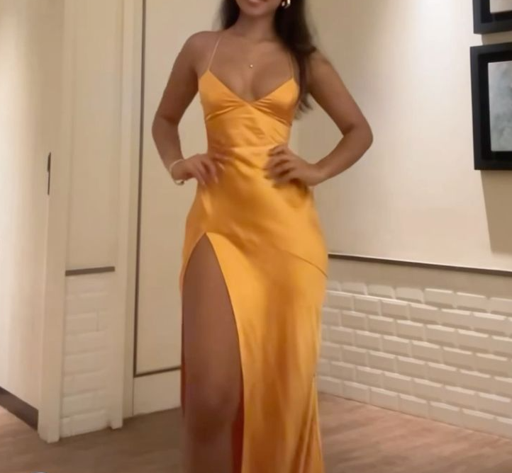 Spaghetti Straps Long Prom Dress Sexy Evening Party Dress fg7411