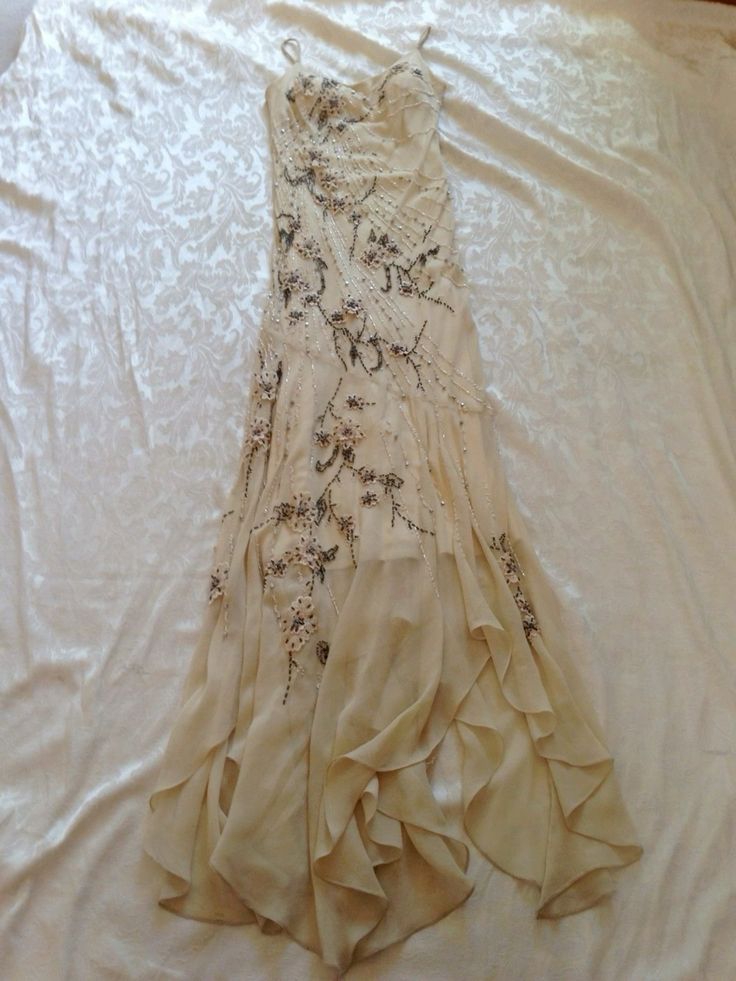 Elegant Champagne Straps Vintage Party Dress, Evening Dress fg6946