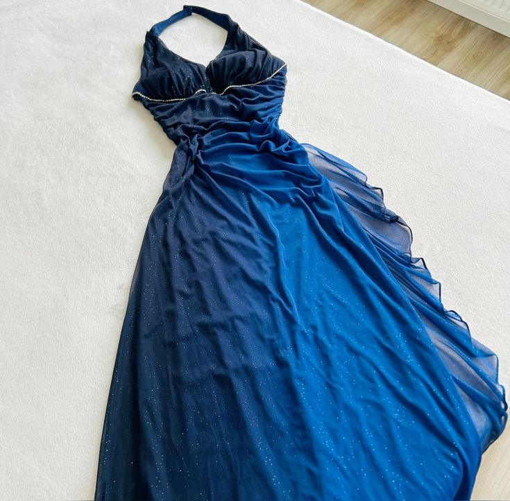 Blue Shinny Party Prom Dresses Long Formal Dress fg6944