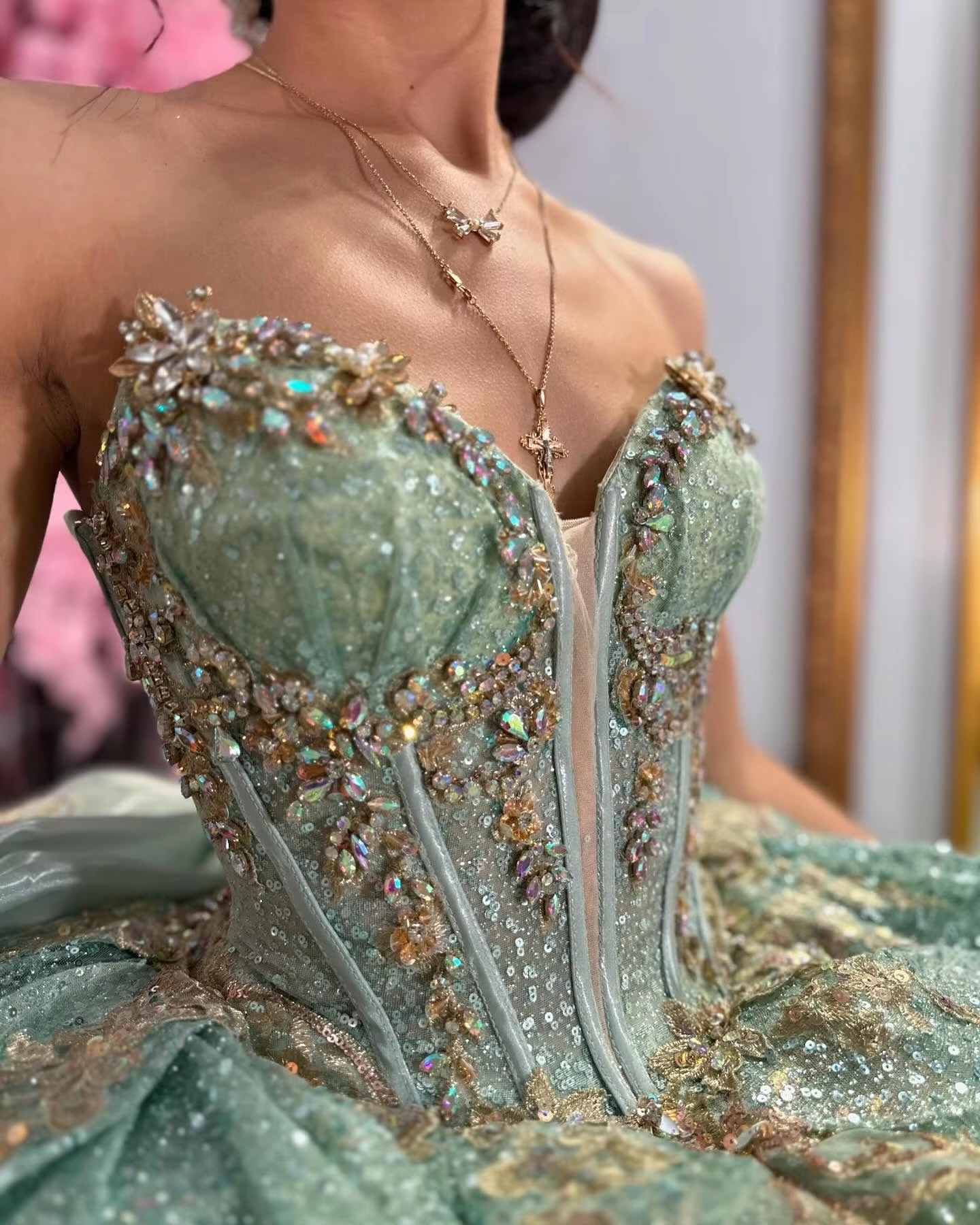 A line sage quinceanera dress for girls, birthday party dresses sweet 16 dresses fg7485