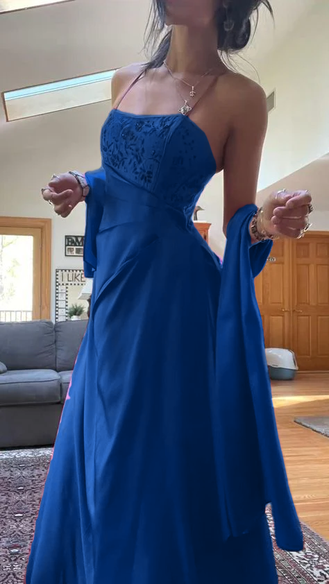 Gorgeous Pink A Line Beaded Prom Dress Long Evening Gown fg7156