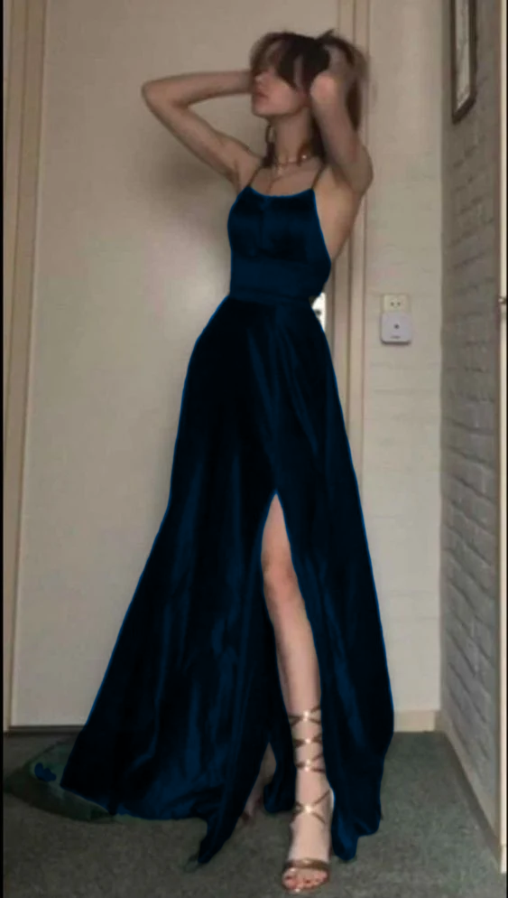 A line Dark Green Long Prom Dress, Evening Dress fg4296