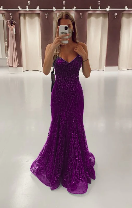 Green Long Mermaid Prom Dresses Formal Evening Gowns fg3165