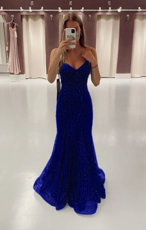 Green Long Mermaid Prom Dresses Formal Evening Gowns fg3165