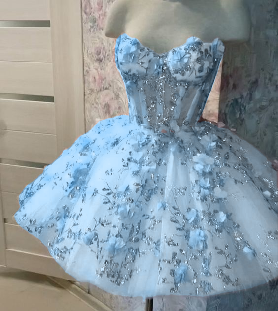Vintage Short Pink Homecoming Dresses with Flowers fg2508