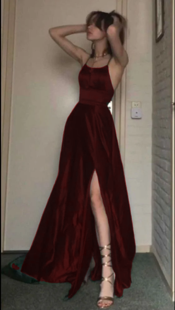 A line Dark Green Long Prom Dress, Evening Dress fg4296