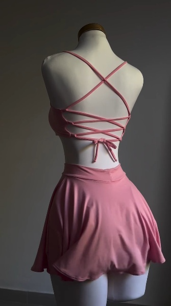 Pink Two Piece Birthday Outfit Short Evening Dress Cocktail Dresses Short Party Dress fg7999