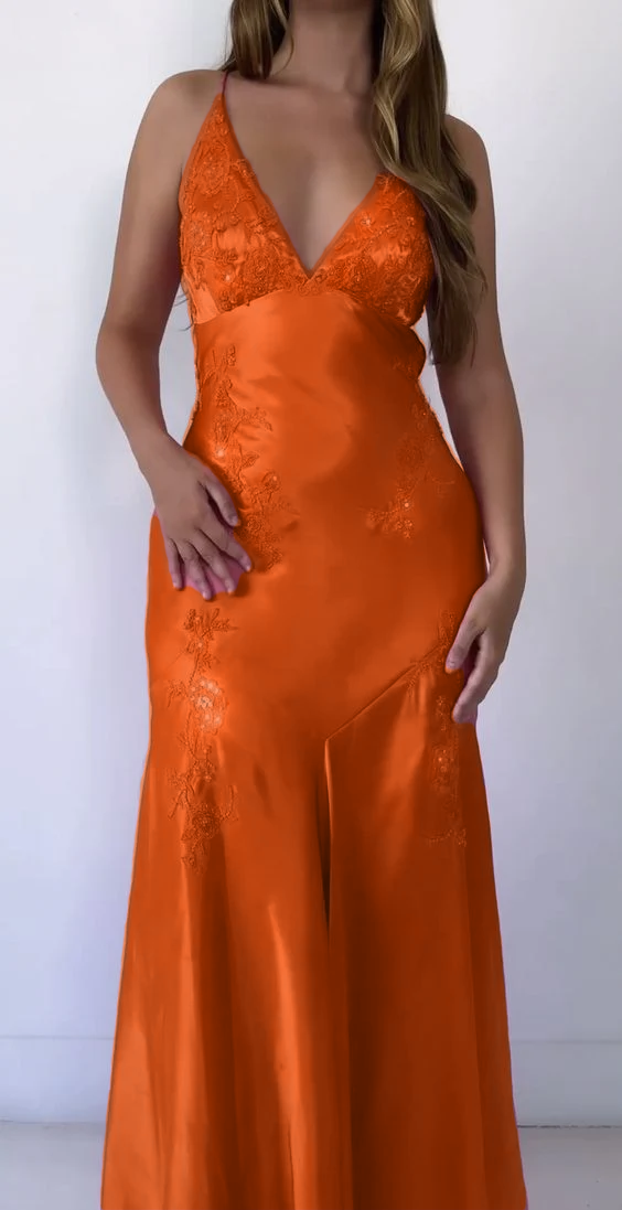V neck Long Prom Dress Evening Dress fg5162