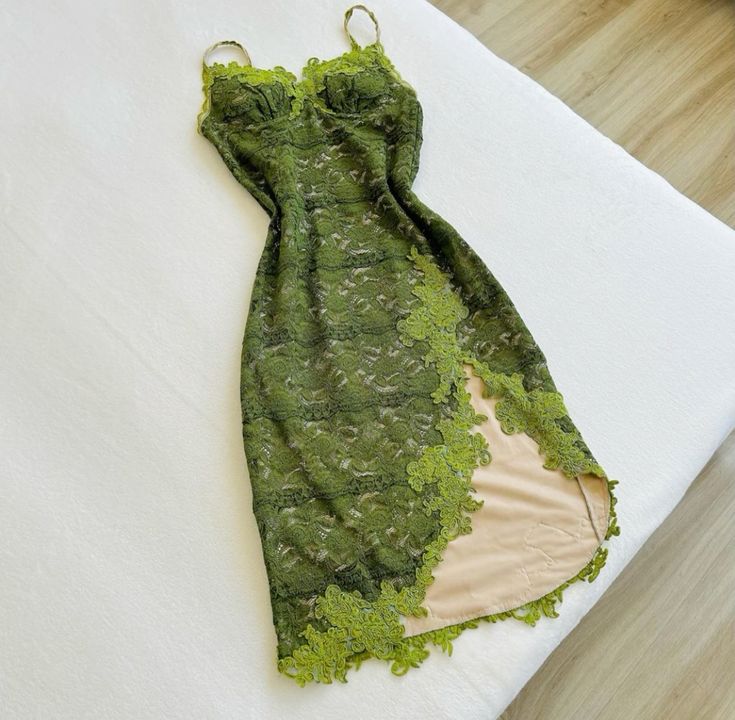 vintage green dress lace Prom Dresses fg3975