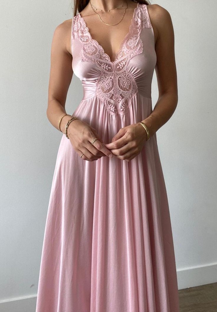 Pink A line Prom Dress,Lace Evening Dress Formal Prom Gown fg7283