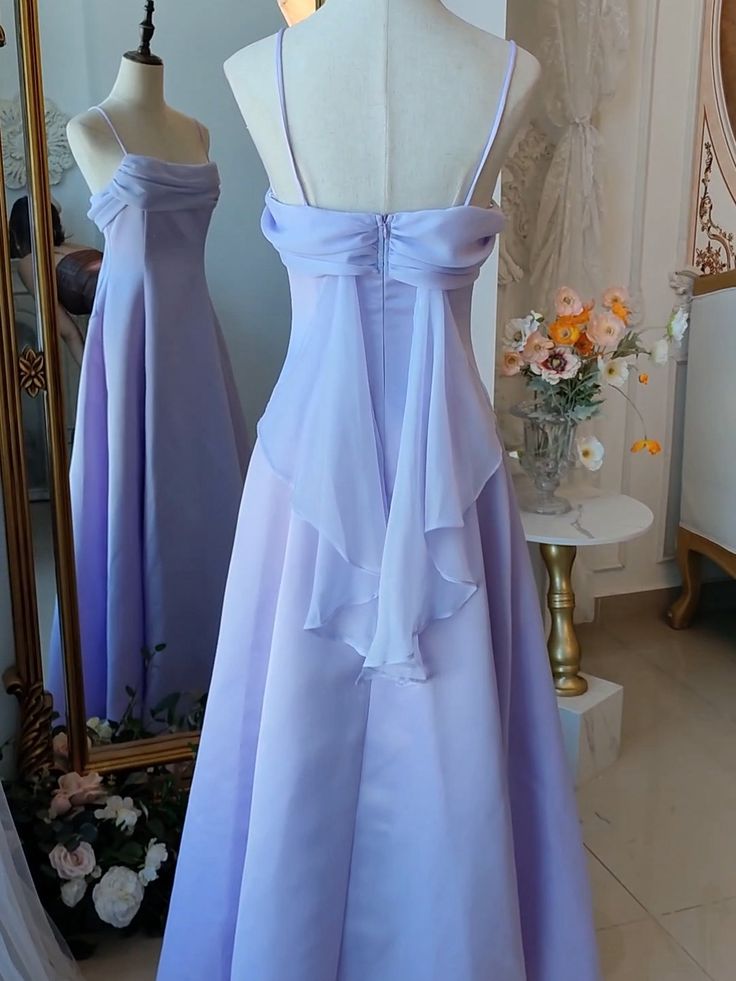 Vintage Spaghetti Straps Gown Elegant Prom Dresses fg7303