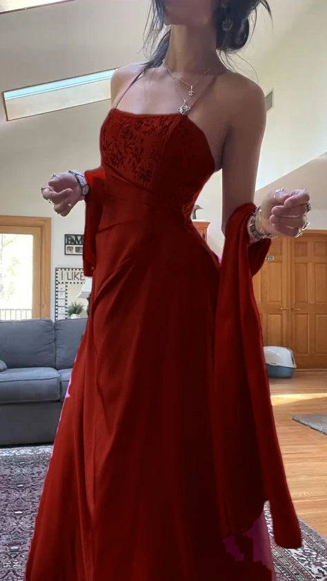 Gorgeous Pink A Line Beaded Prom Dress Long Evening Gown fg7156