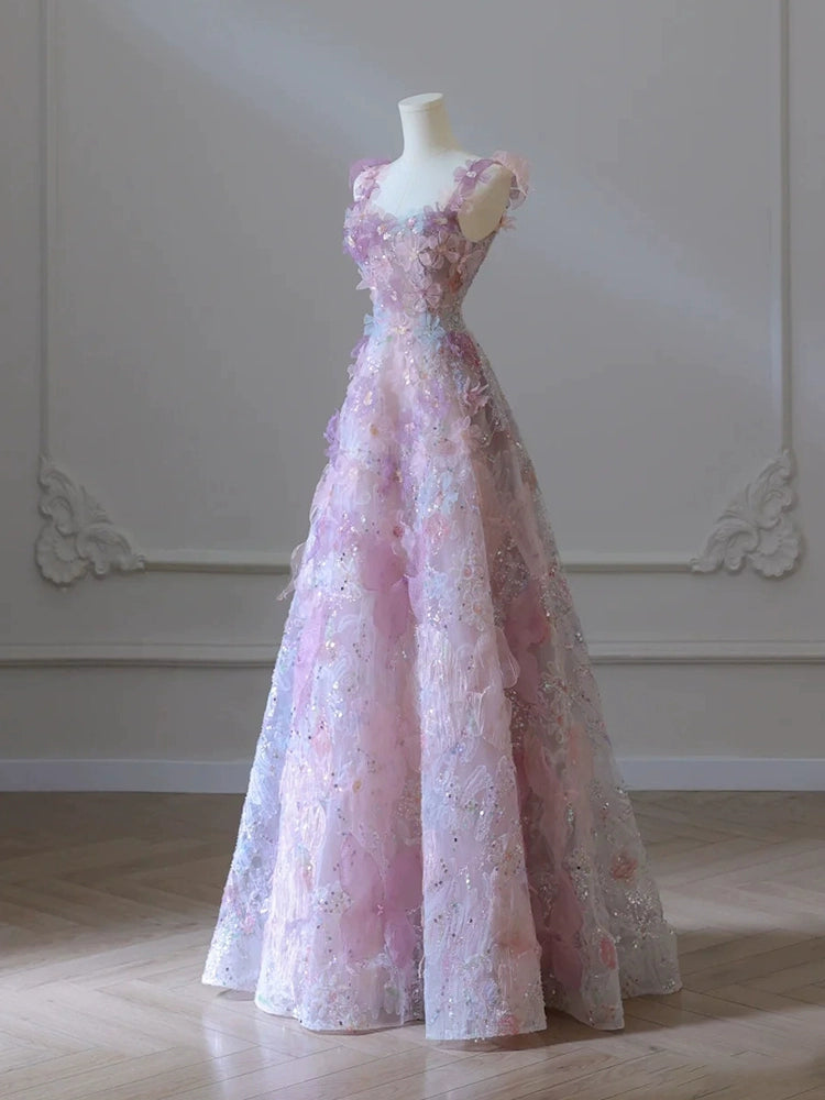 A Line Long Sleeveless Prom Dress Beautiful Evening Dresses fg7661