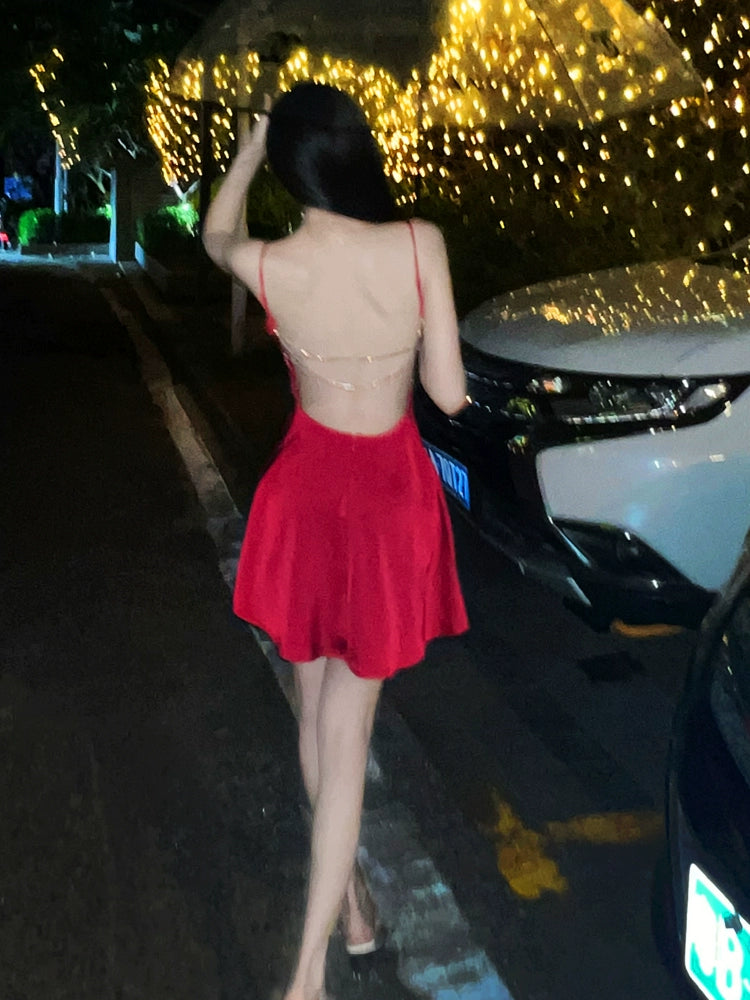 Sexy Red Short Evening Dress Cocktail Dresses Short Birthday Party Dress fg7889