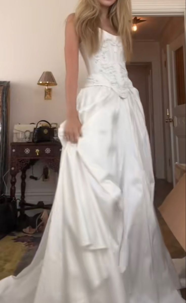 A Line Lace Up Back Strapless Wedding Dresses,Simple Bridal Gowns,Long Beautiful Bridal Gown fg8071