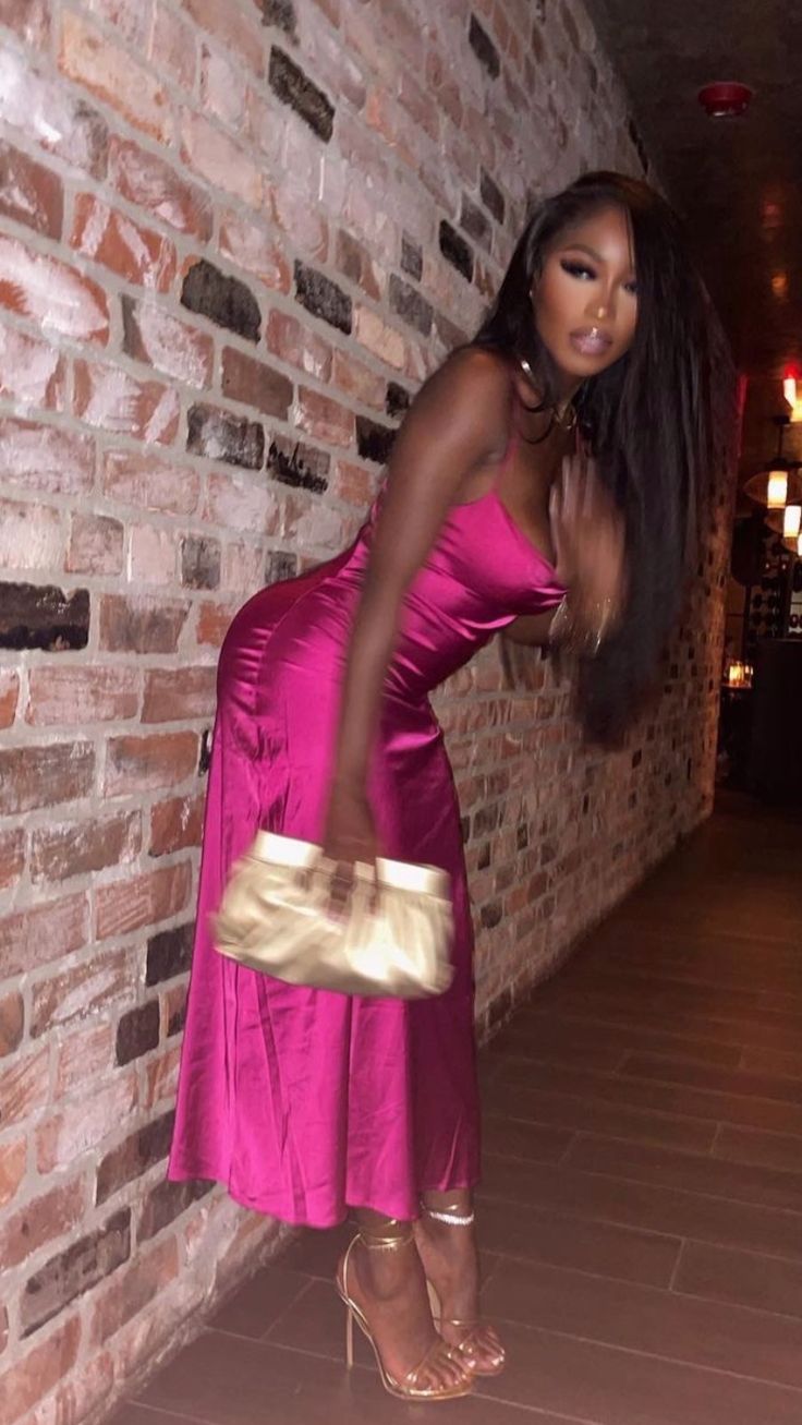 Hot Pink Simple Prom Dress Evening Party Dress fg7406
