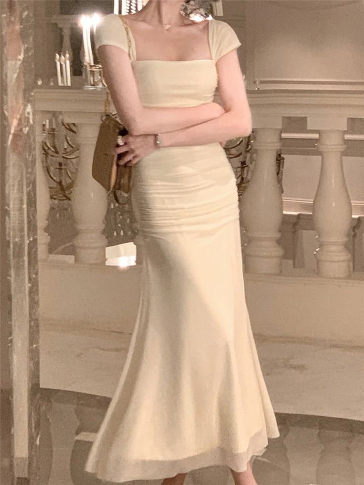 Elegant Summer New Fashion Evening Party Vintage Midi Dresses Bodycon Prom Dress fg5847