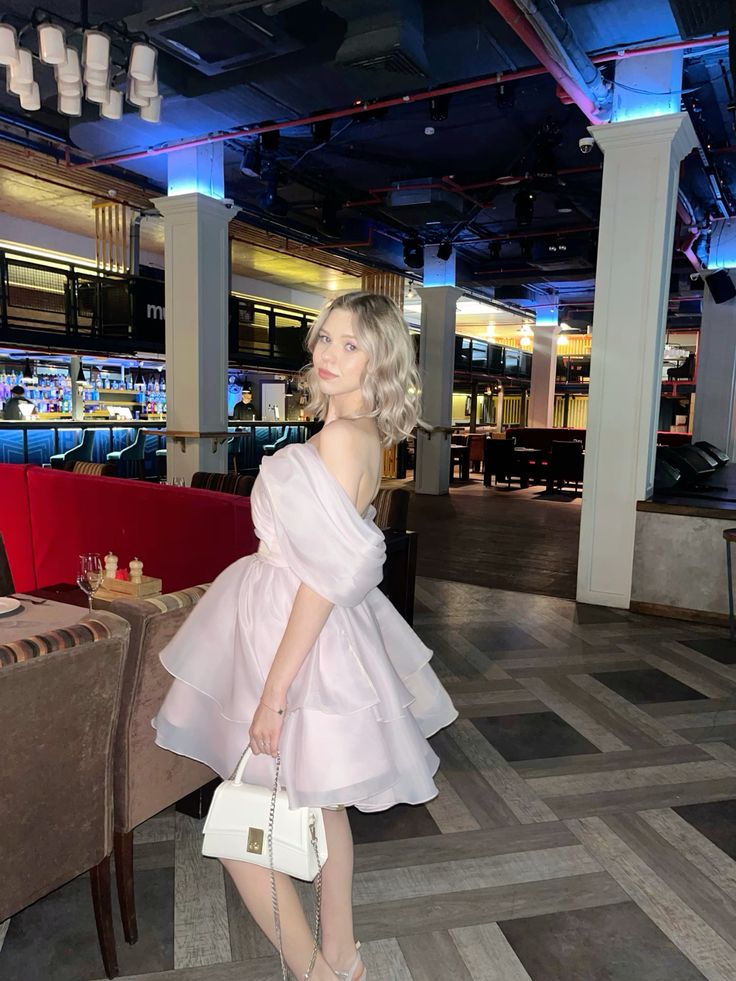 Pink Off Shoulder Short Evening Dress Cocktail Dresses Short Party Dress fg7840