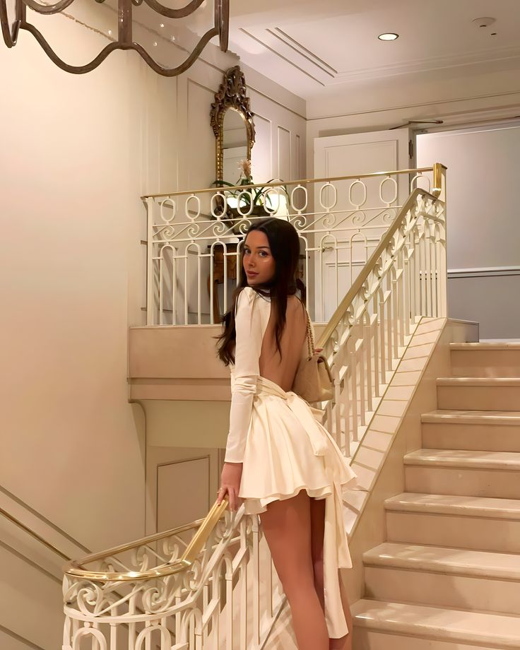 White mini dress for women sexy party dress Homecoming Dress fg6012