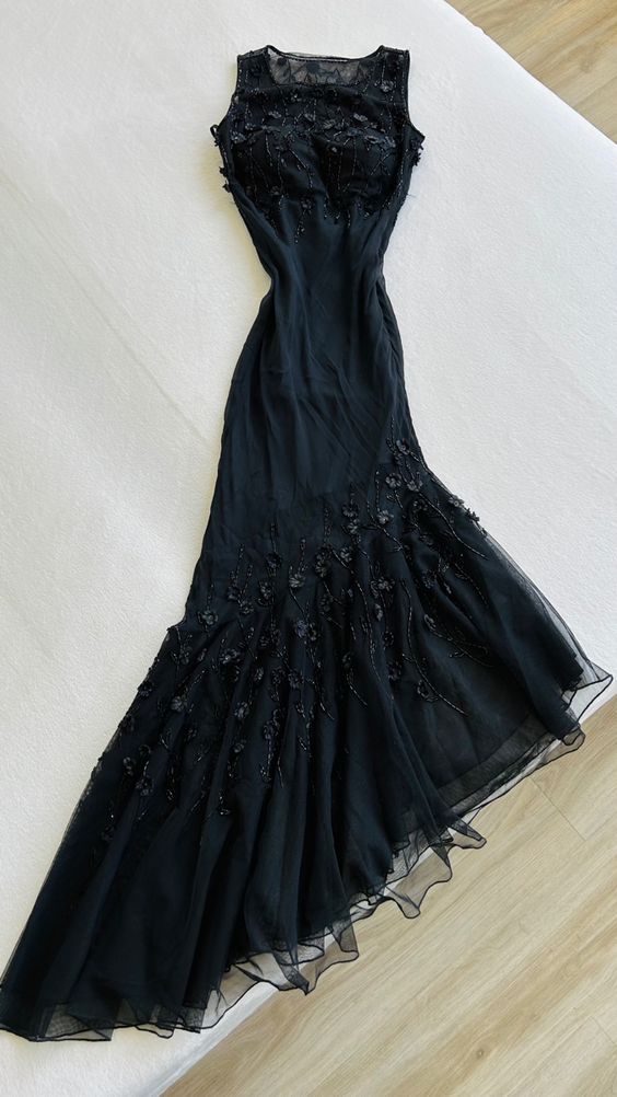 Vintage Tulle Long Prom Dress Evening Dress New Formal Prom Gowns fg6465