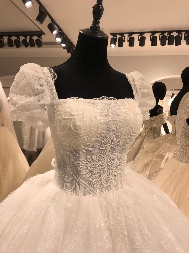 Luxury Wedding Dresses, Popular Lace A-line Bridal Gowns fg7642