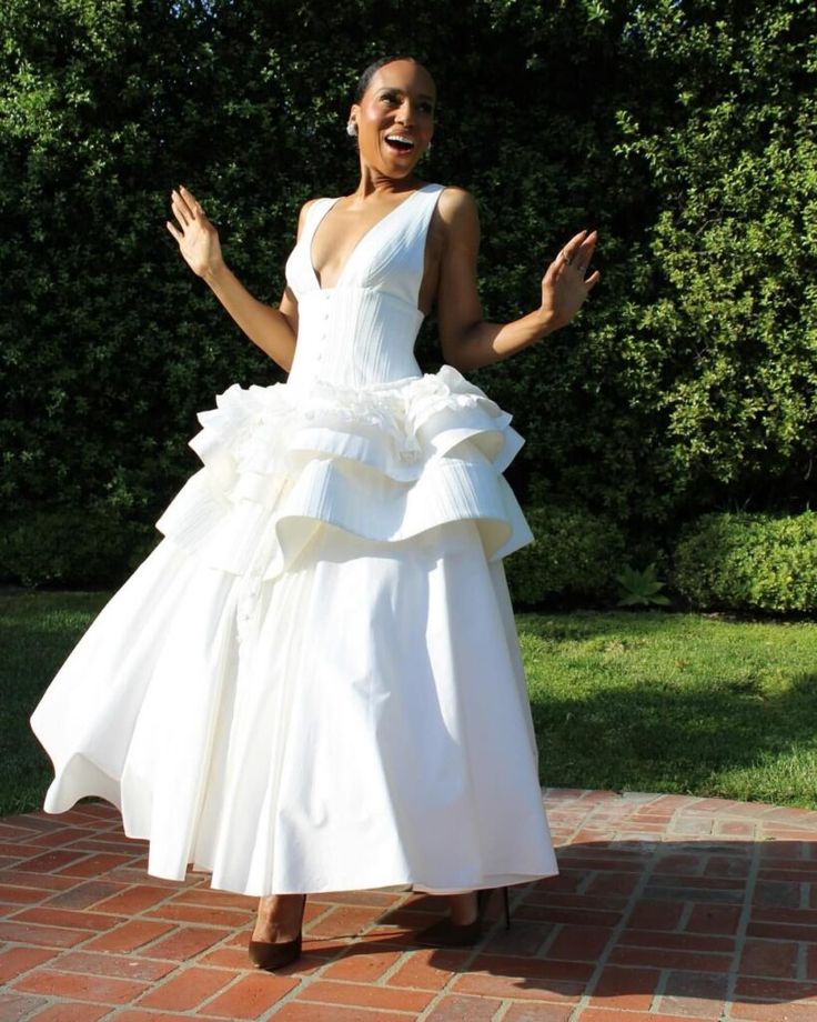 A Line White Sexy Evening Dress Ankle Length Prom Dresses fg7567
