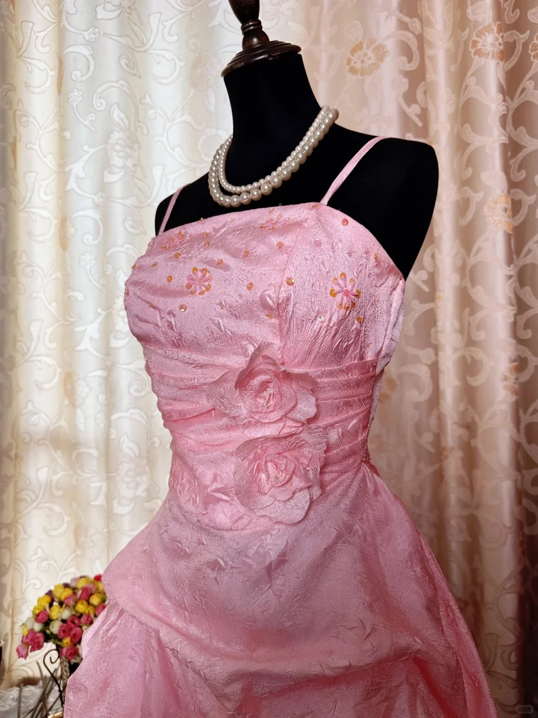 Pink Birthday Outfit Short Evening Dress Short Party Dress Vintage Homecoming Dress fg8090
