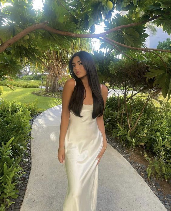 Sexy Mermaid Spaghetti Straps White Long Prom Dress fg5660