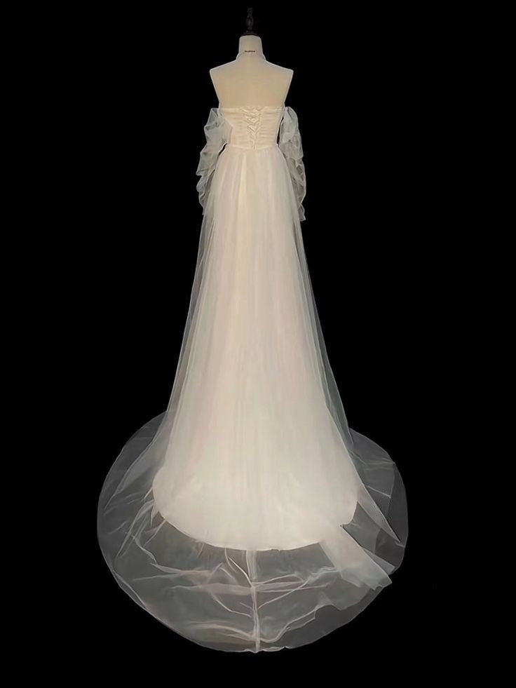 Robe de mariée longue, robe de soirée, fg7823