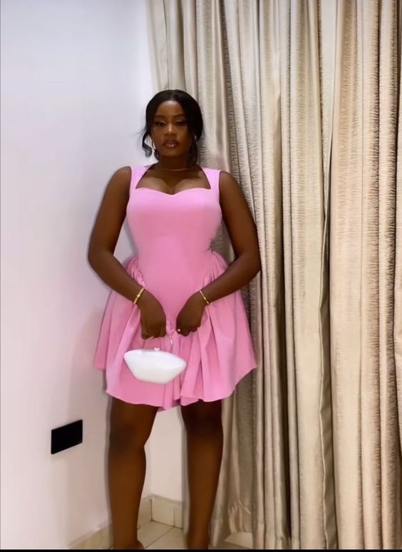 Pink Short Party Dress Homecoming Dresses fg6288