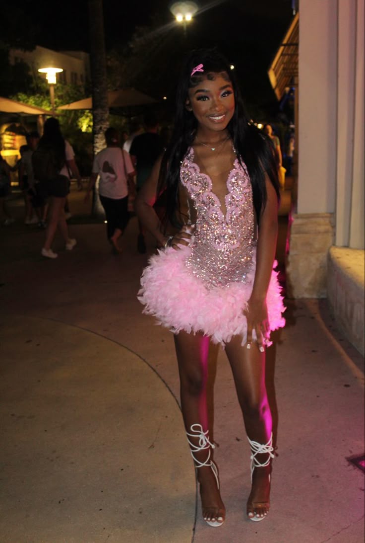 Pink Sexy Beaded Homecoming Dress Short Party Dress fg7723