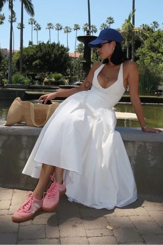 A Line White Halter Party Dresses Evening Dress For Women fg7600