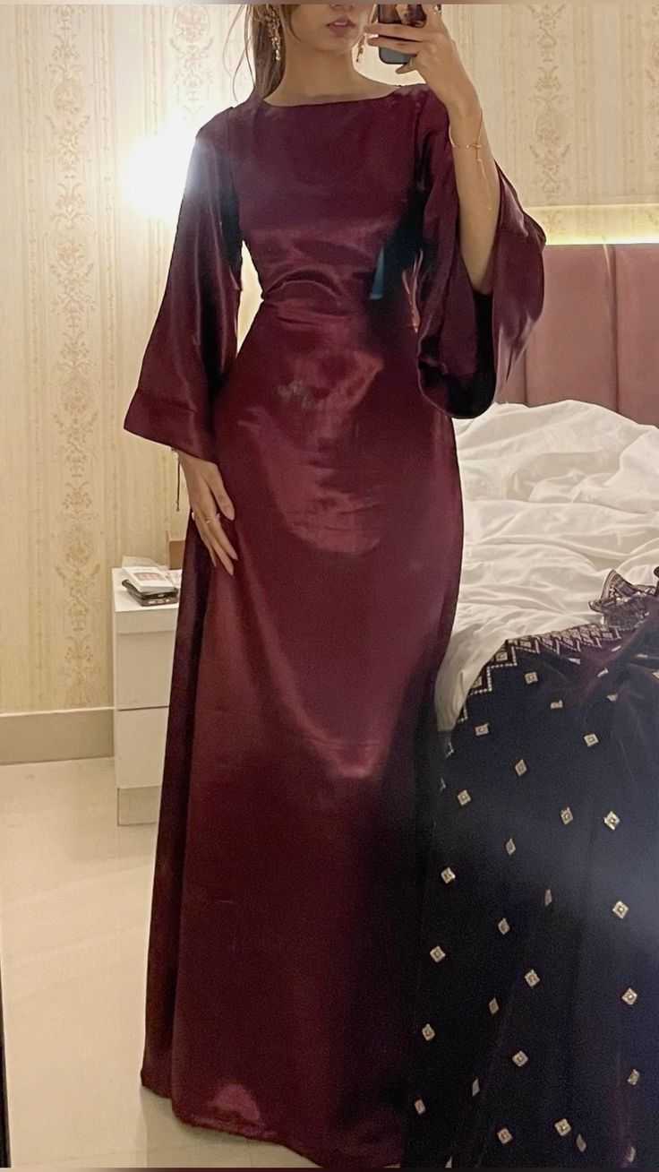 Burgundy Formal Dress Long Evening Party Dresses fg7768