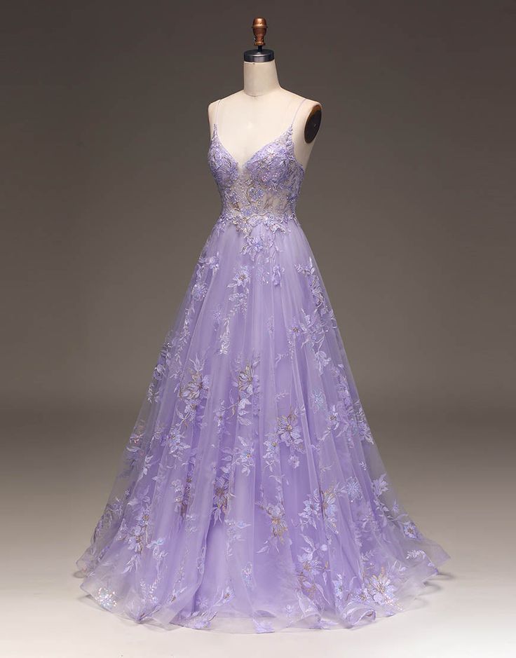 Romantic A-Line Long Glitter Prom Dress With Appliques fg5444