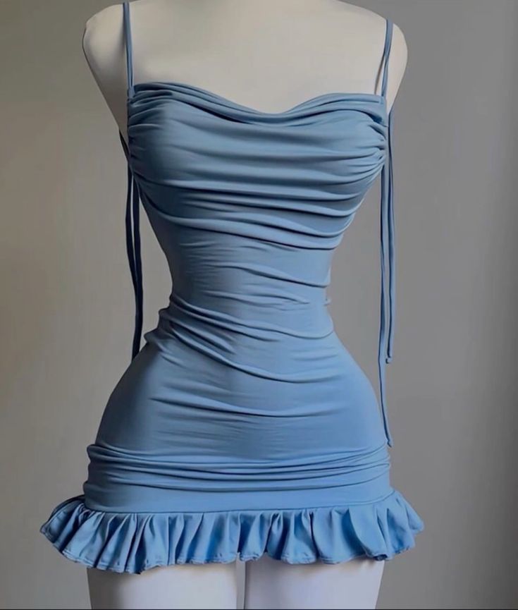 Simple Straps Black/Blue Short Backless Homecoming Dresses fg6634