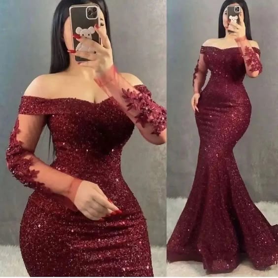Sexy Sequin Mermaid Evening Dress fg6630