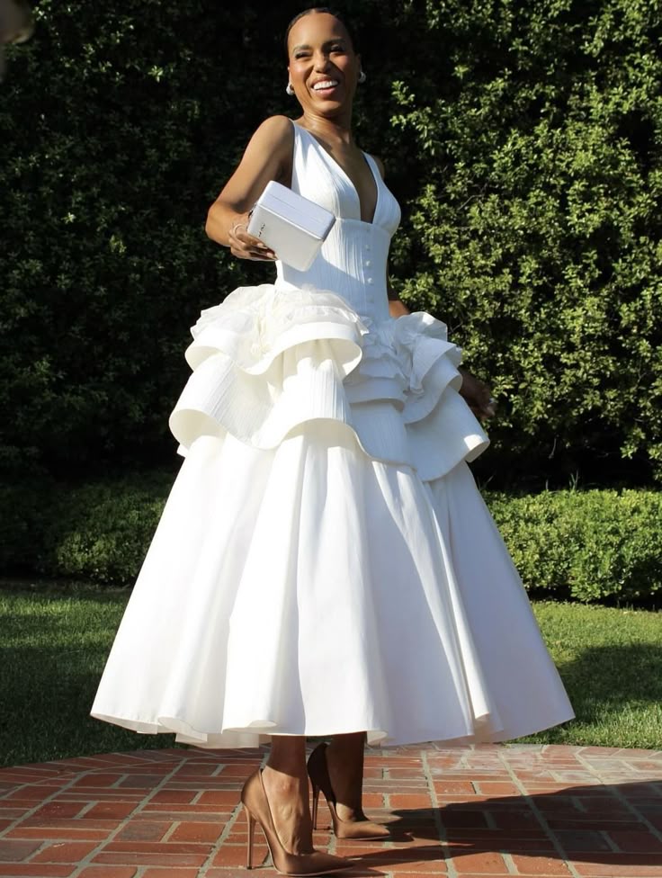 A Line White Sexy Evening Dress Ankle Length Prom Dresses fg7567
