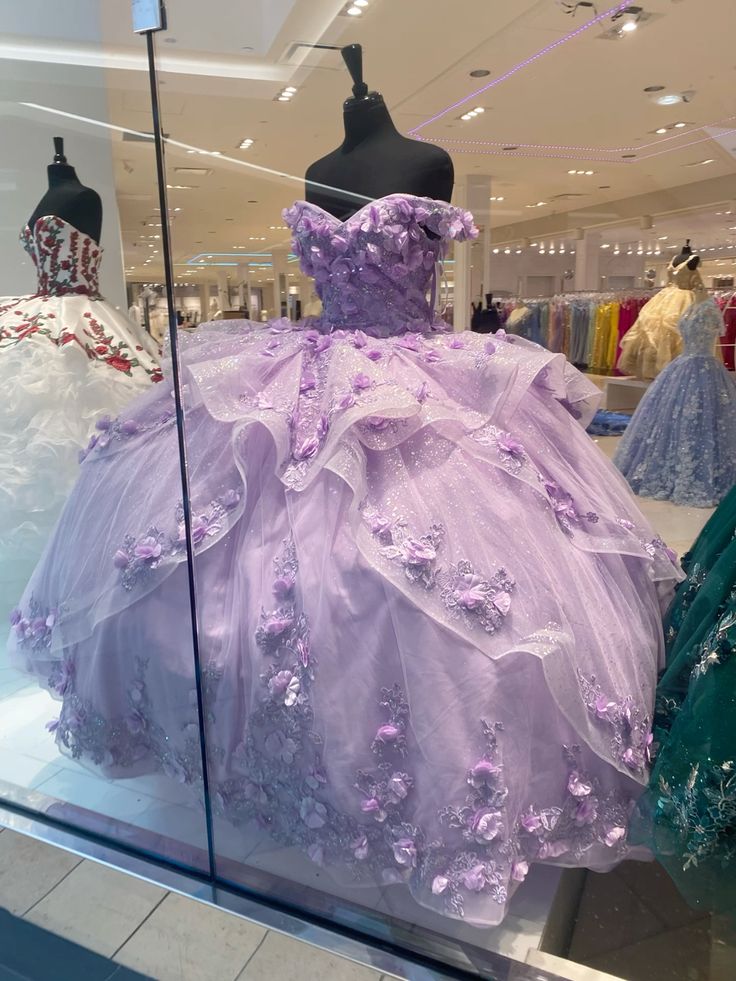 Lavender Quinceanera Dresses Birthday Prom Princess Ball Gown fg6490