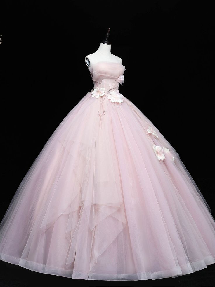 Tulle Lace Applique Long Prom Dresses, Sweet 16 Dresses fg5704