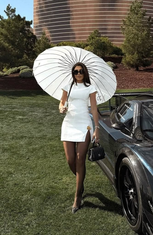 White Birthday Outfit Short Evening Dress Short Party Dress Cocktail Dresses  fg8191