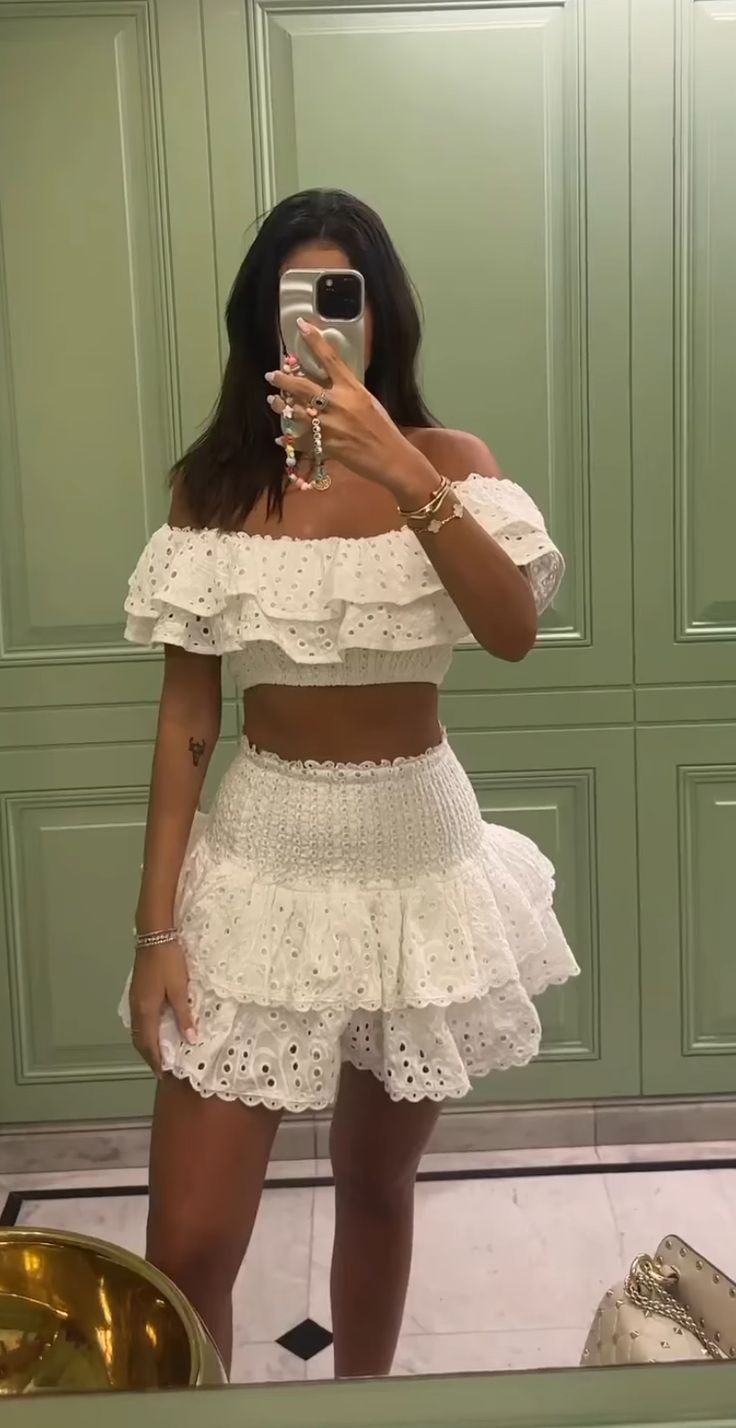 White Lace Two Piece Short Evening Dress Cocktail Dresses Short Party Dress fg7830