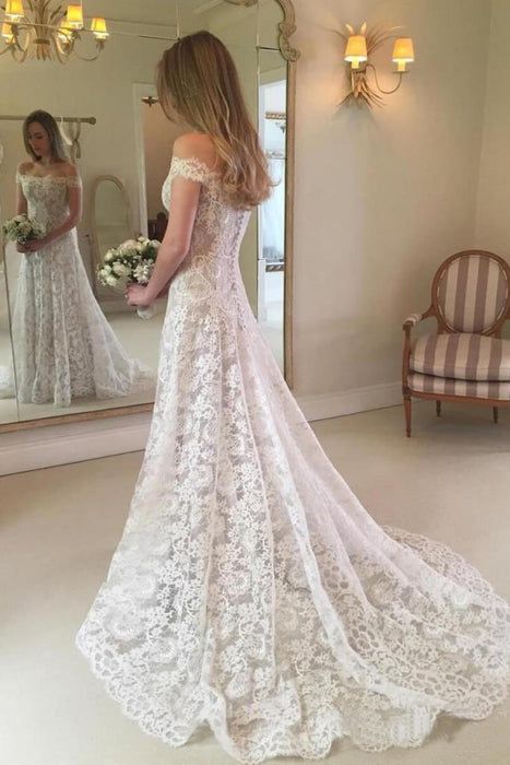 Graceful Boho Chic Lace Mermaid Wedding Dress fg6113