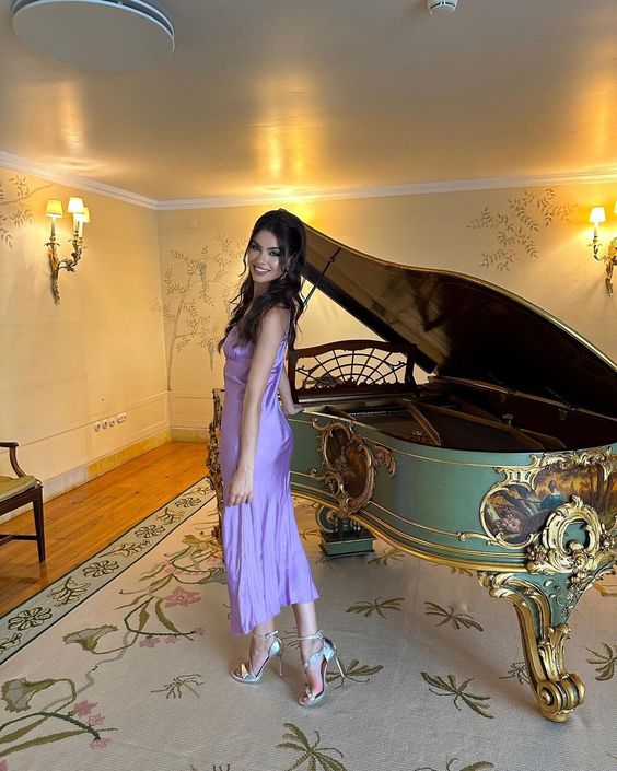 Lilac Simple Party Dress, Evening Dress fg6570