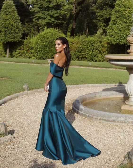 Elegant Mermaid Prom Dresses Formal Party Dress Off Shoulder Prom Gowns fg6612
