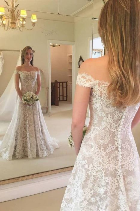 Graceful Boho Chic Lace Mermaid Wedding Dress fg6113
