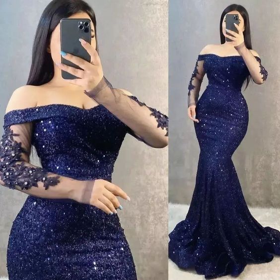 Sexy Sequin Mermaid Evening Dress fg6630